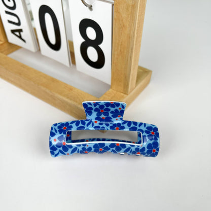 Floral Print Claw Clip