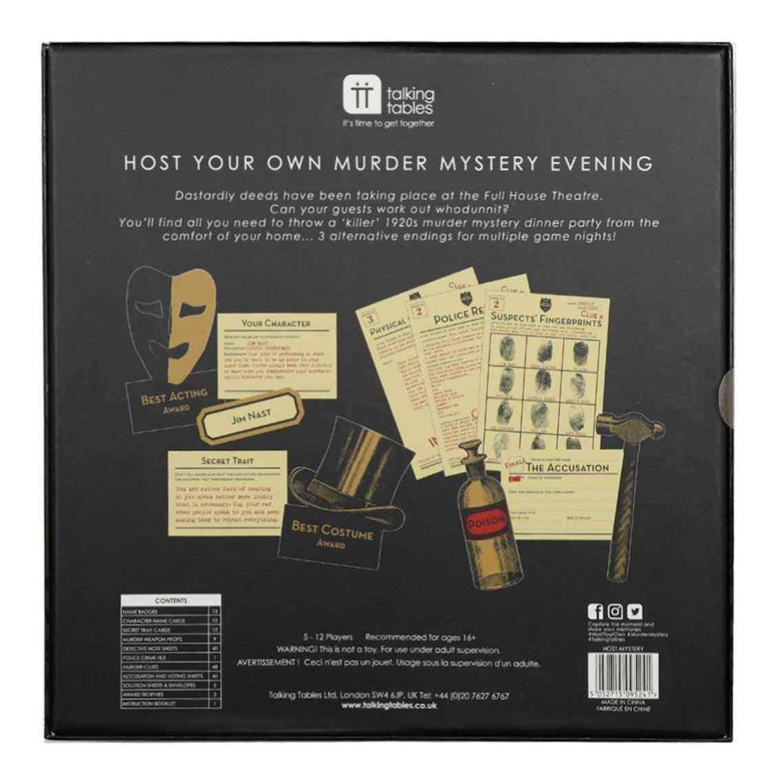 1920s Murder Mystery Game: Crime Solving Game