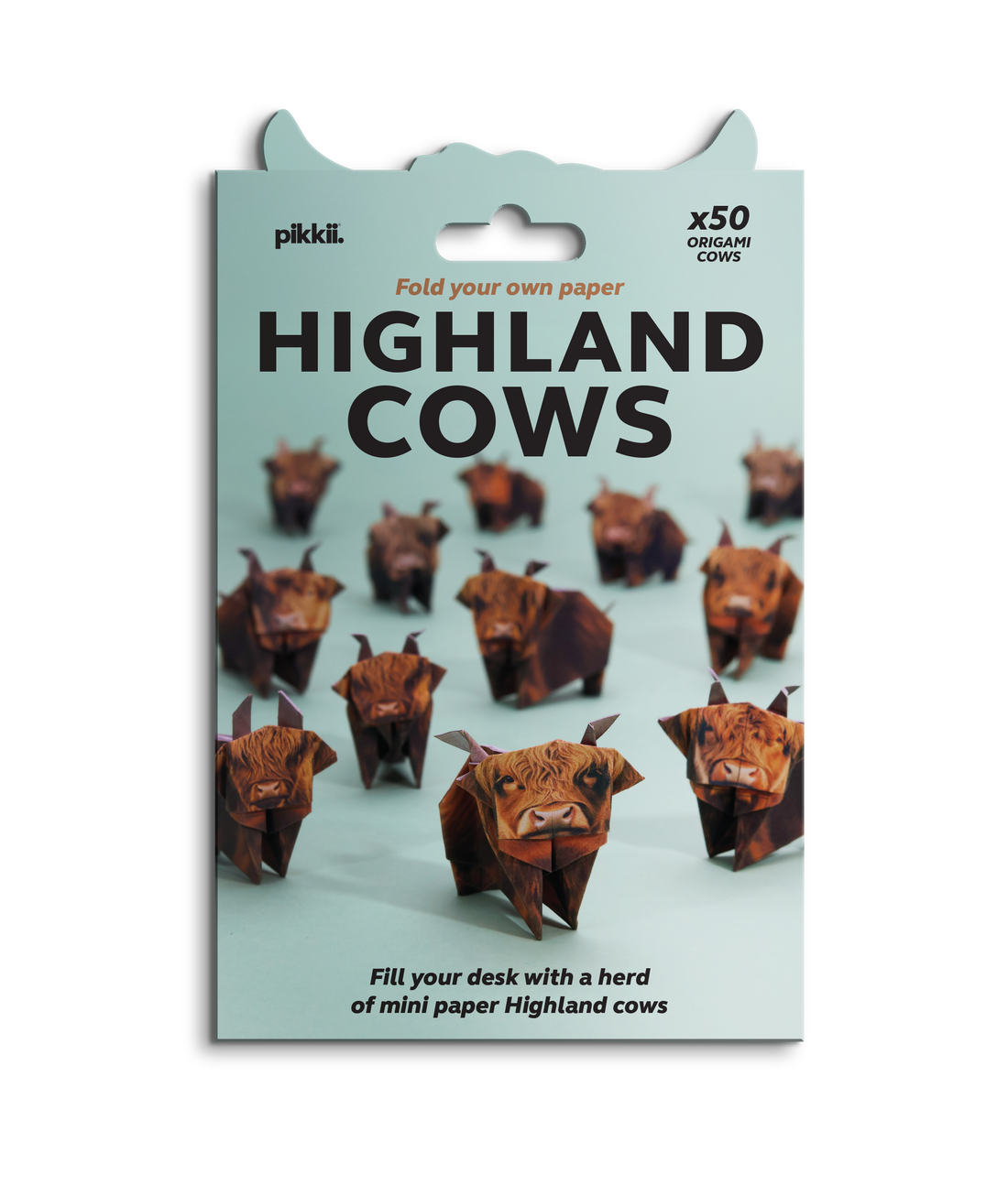 Paper Highland Cows | DIY Origami Kit