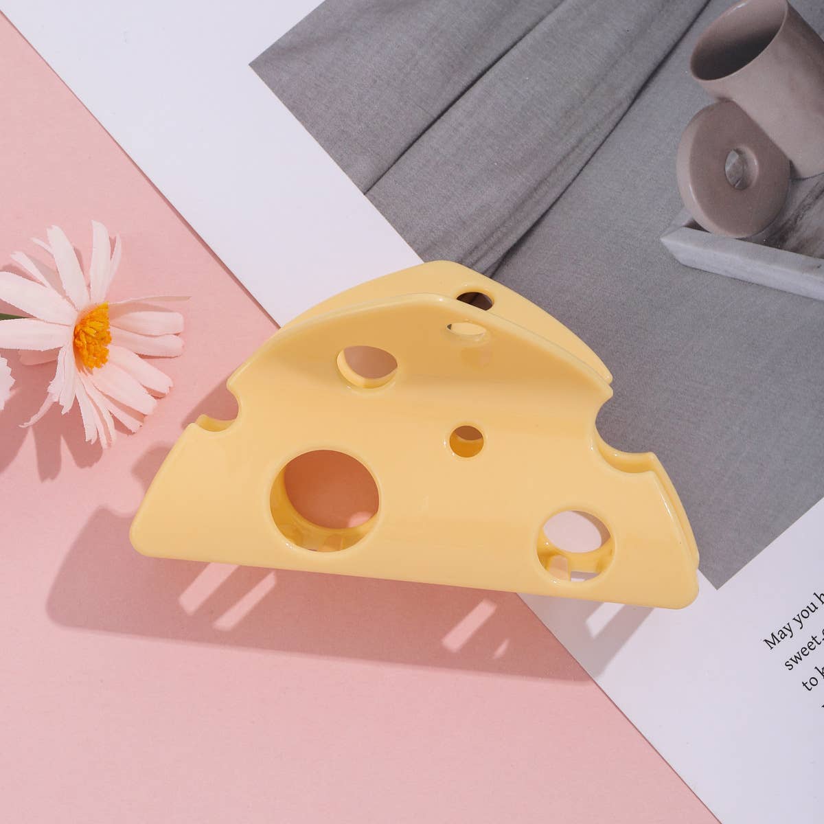 Cheese Wedge Claw Clip