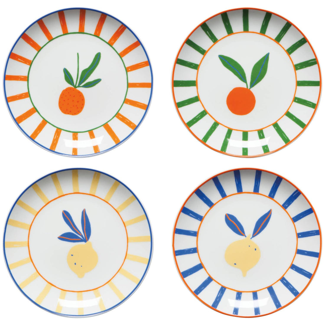 Assorted Citrus Plates