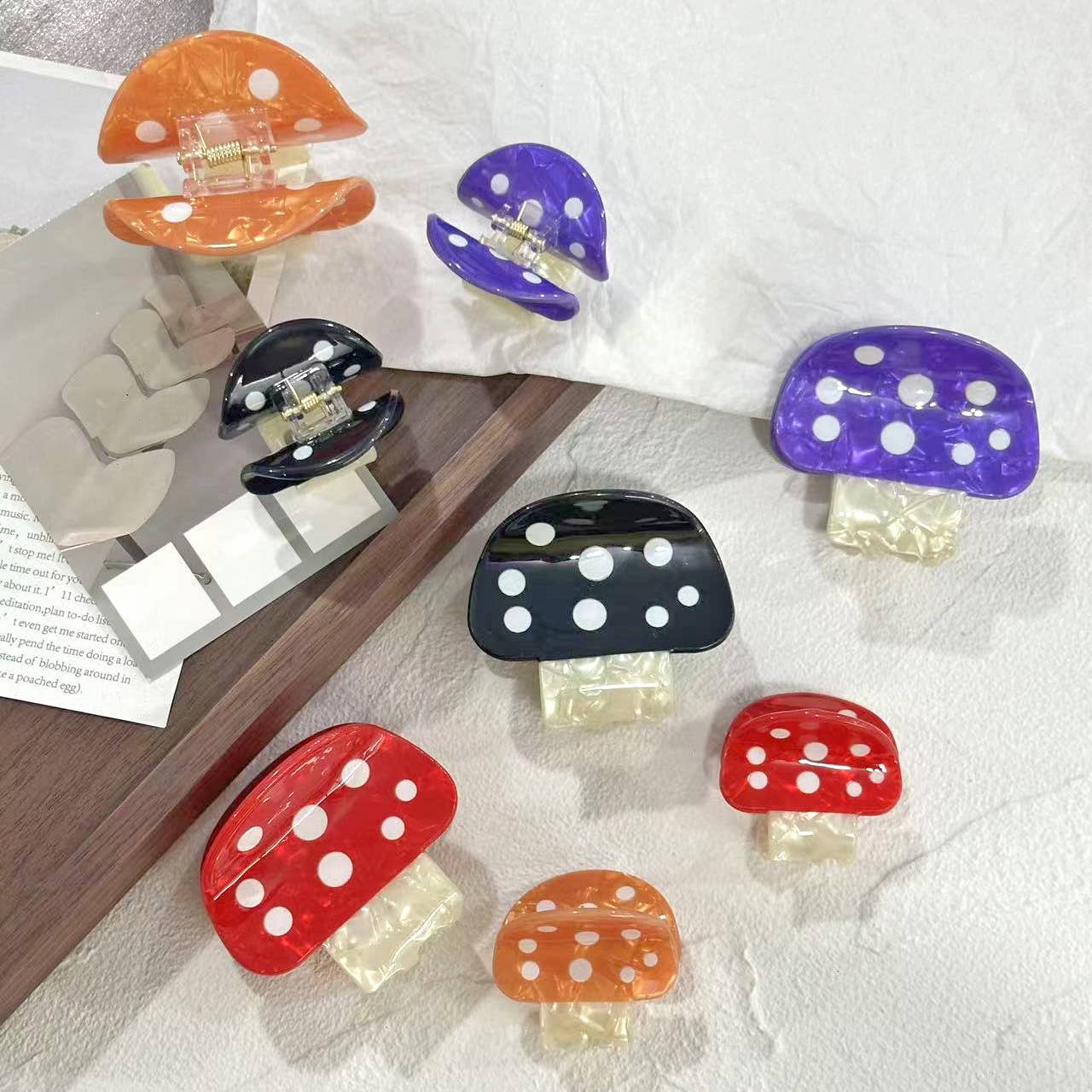 Mushroom Claw Clips