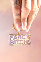 Fancy Bitch, Funny & Cute Gold Enamel Keychain and Bag Charm