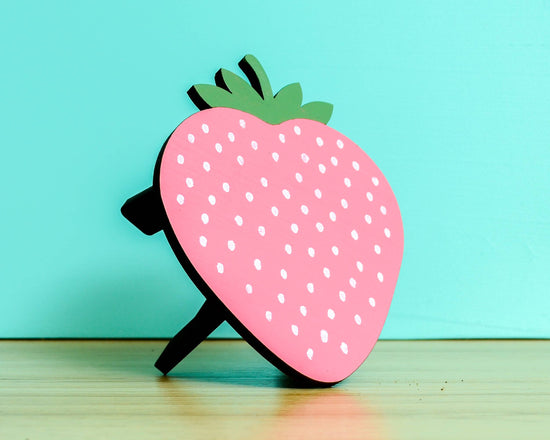 Sweet Strawberry Plant Stand - Wood Plant Holder