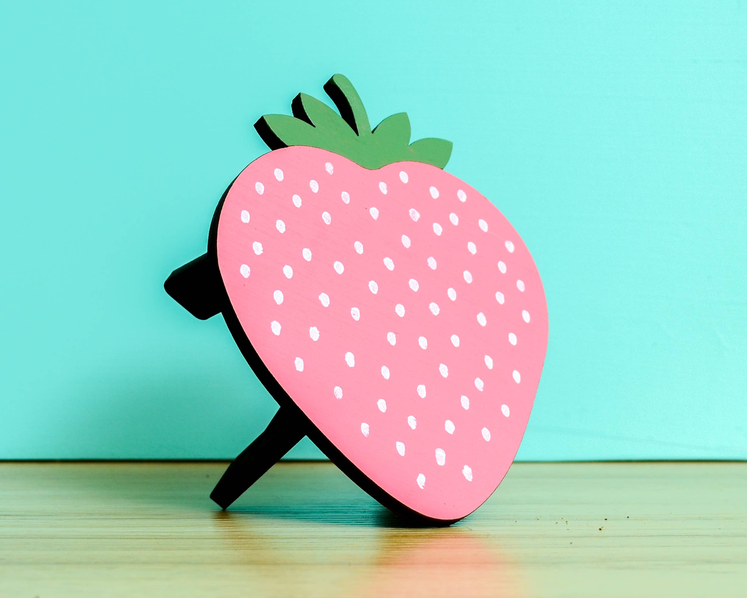 Sweet Strawberry Plant Stand - Wood Plant Holder