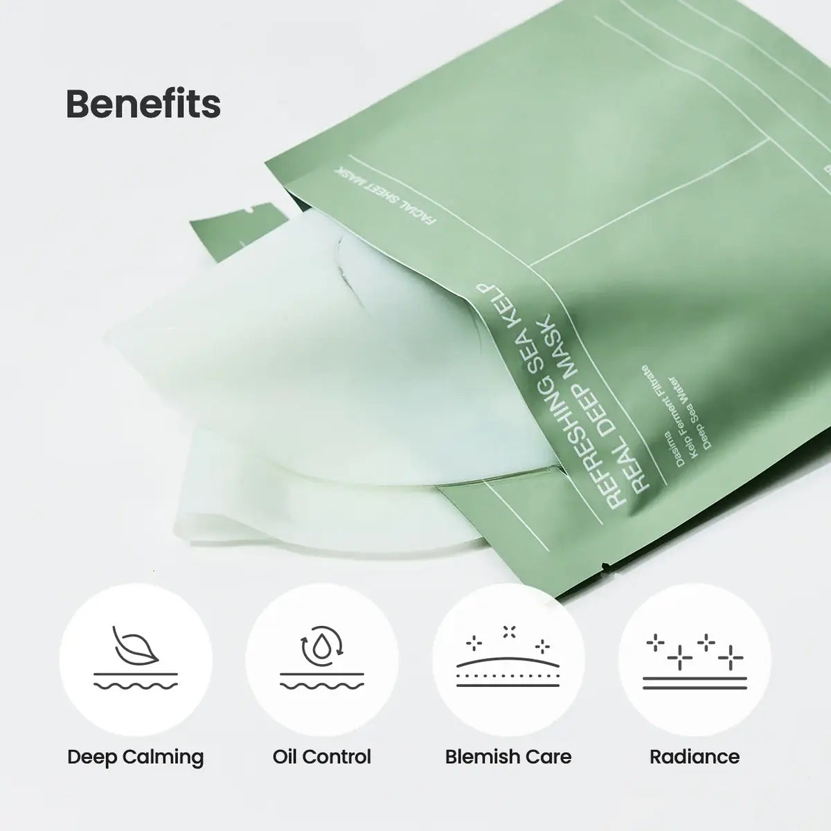 Refreshing Sea Kelp Real Deep Face Sheet Mask