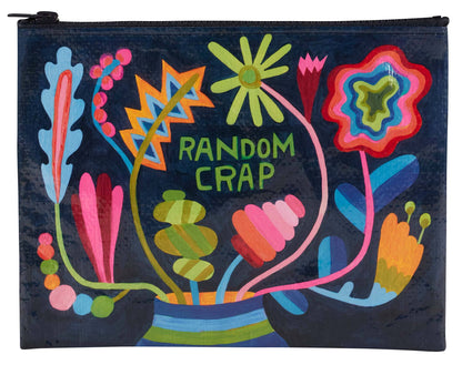 Random Crap Floral Zipper Pouch