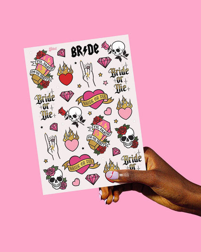 Bachelorette Party Temporary Tattoos, Bridesmaid Favors