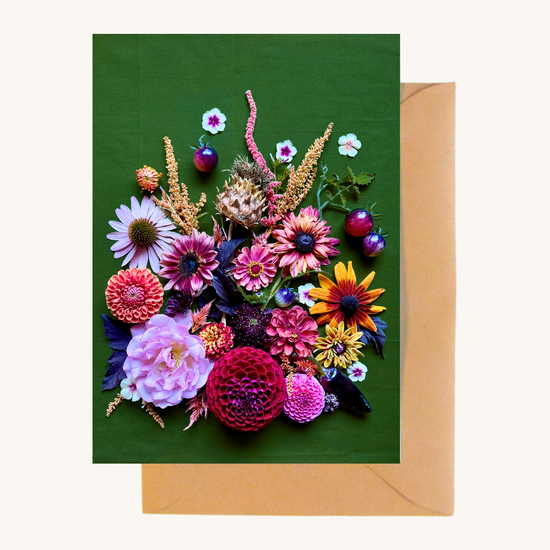 Emerald Autumn Greeting Card