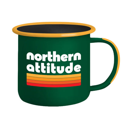 Northern Attitude Retro Enamel Campfire Mug