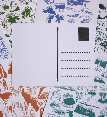 Minnesota Nature Checklist Art Postcard