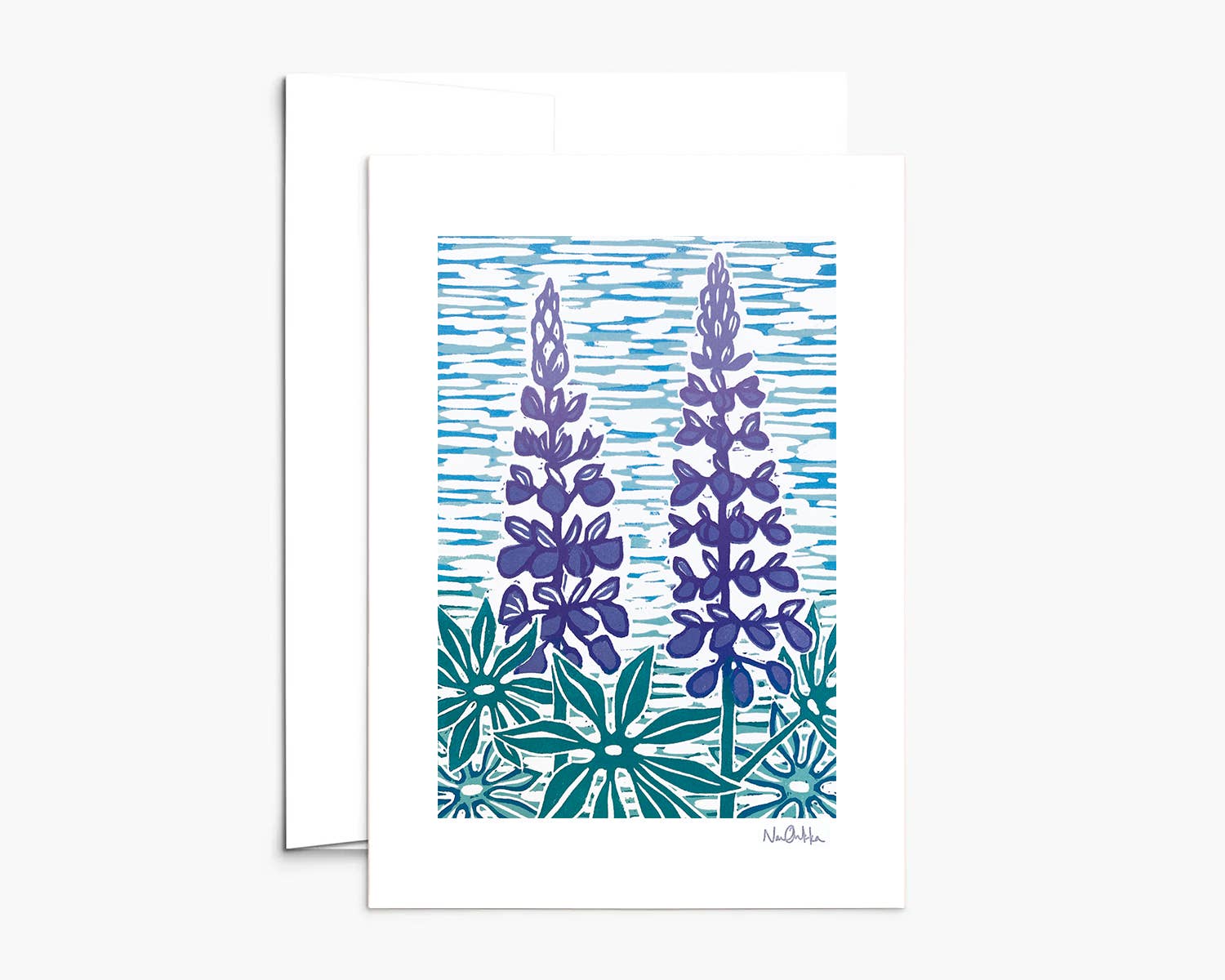 Lupines Greeting Card