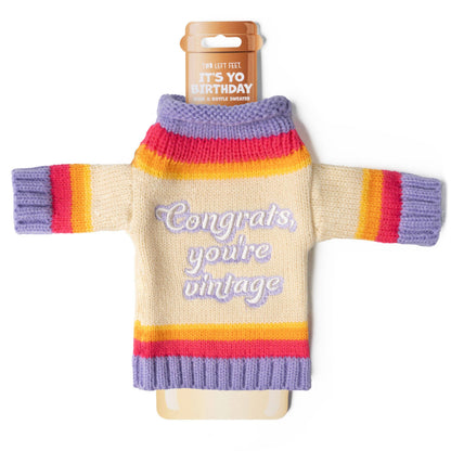 Wine &amp; Bottle Sweater Assorted