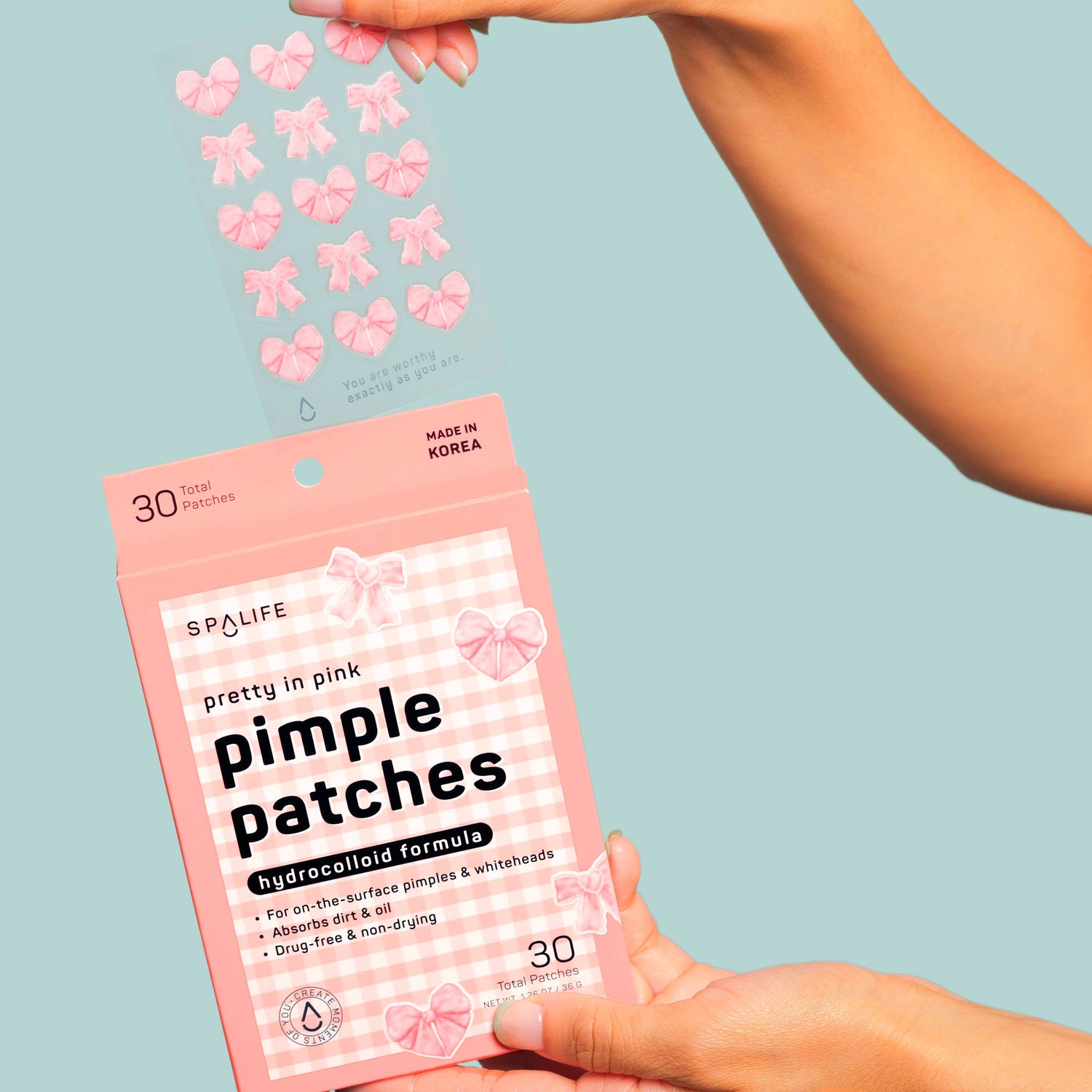 Pink Hydrocolloid Pimple Patches