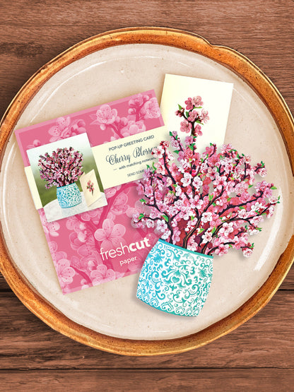Mini Cherry Blossom (10 Pop-up Greeting Cards)