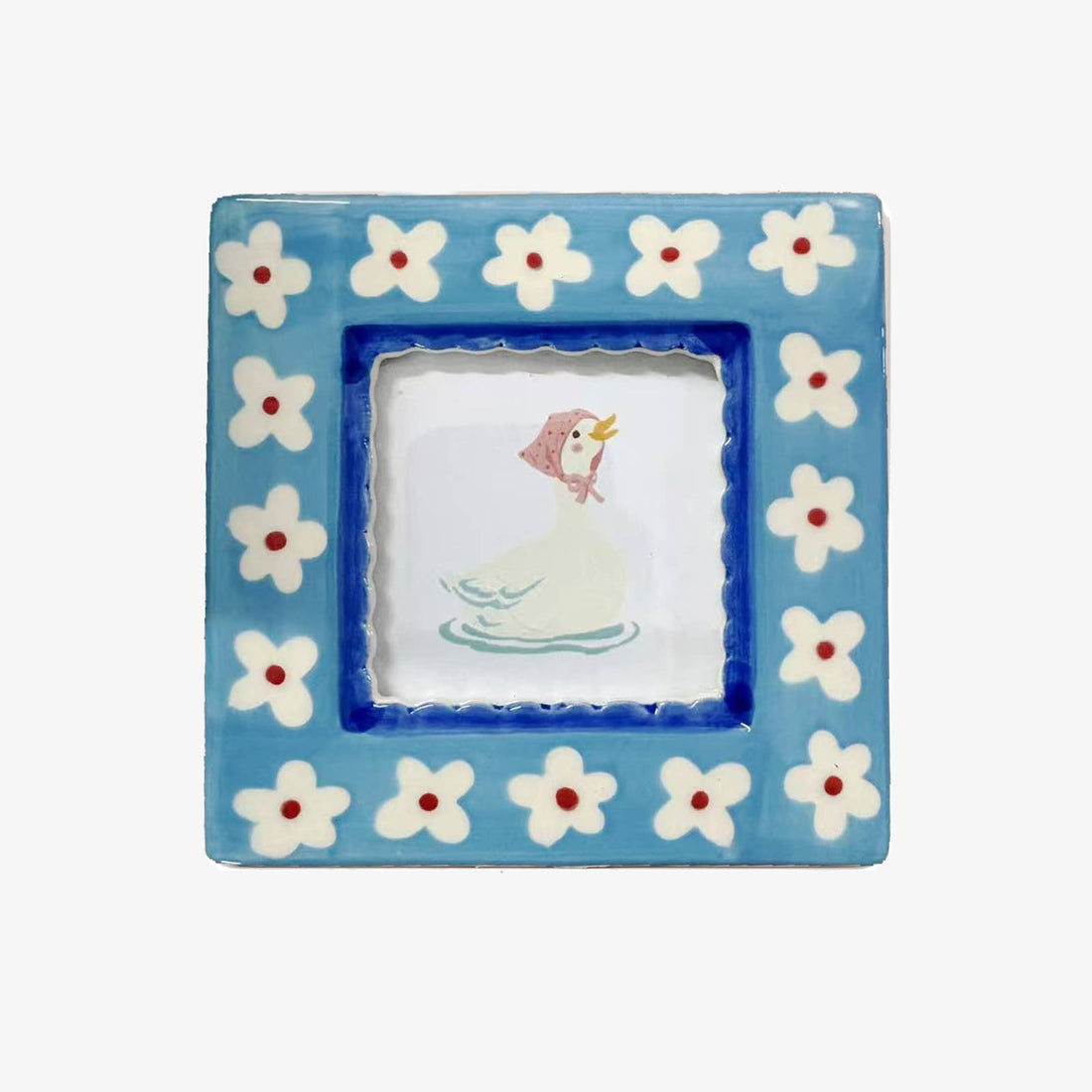 Blue Flowers Photo Frame