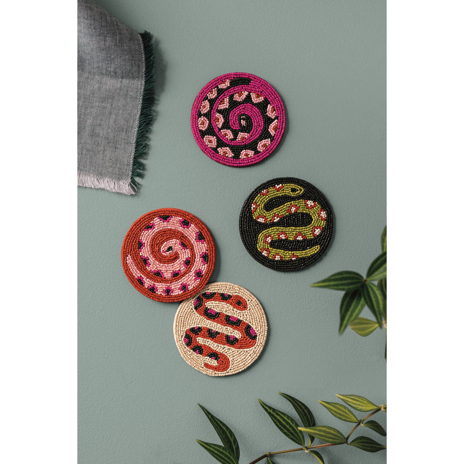 Gardenland Beaded Coasters