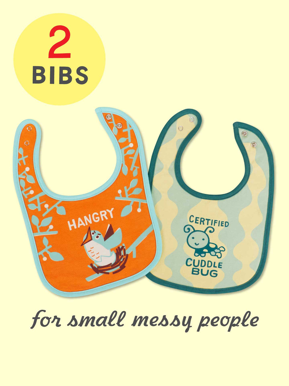 Hangry &amp; Cuddle Bug Baby Bibs