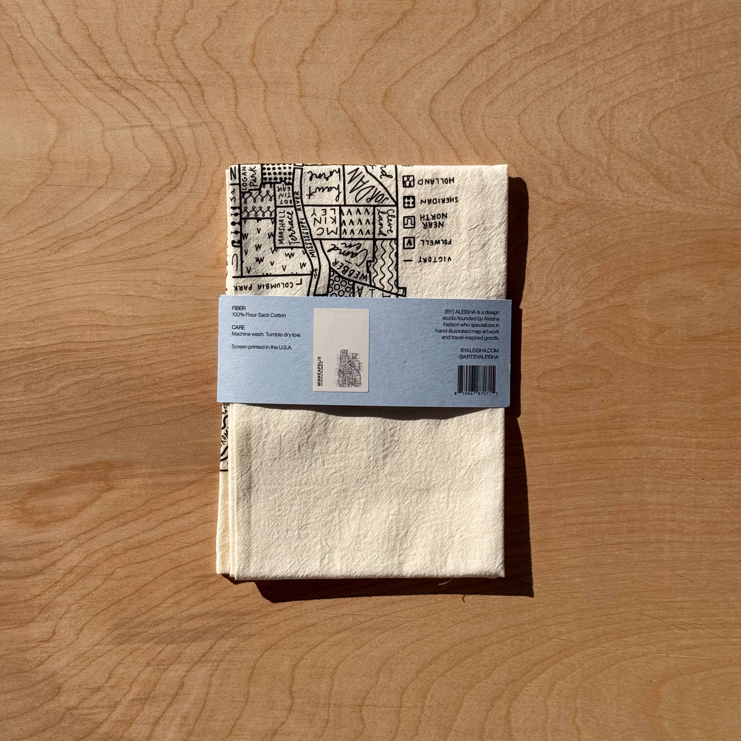 Minneapolis Map Tea Towel
