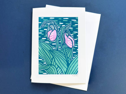 Lady Slippers Greeting Card