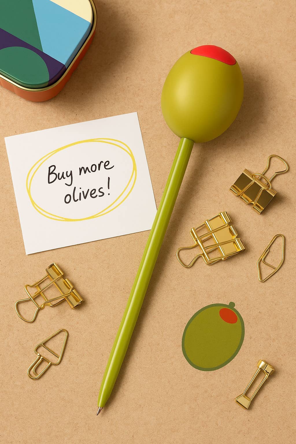 Olive Squishy Pen
