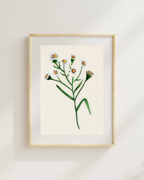 Wildflower Watercolor Print Botanical Wall Art