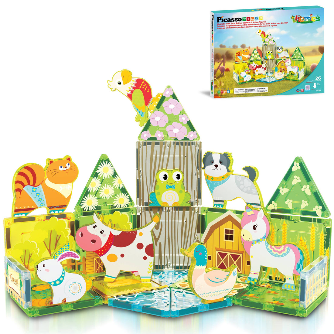 Magnetic Farm Theme Toy Tiles