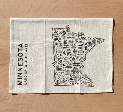 State of Minnesota Tea Towel