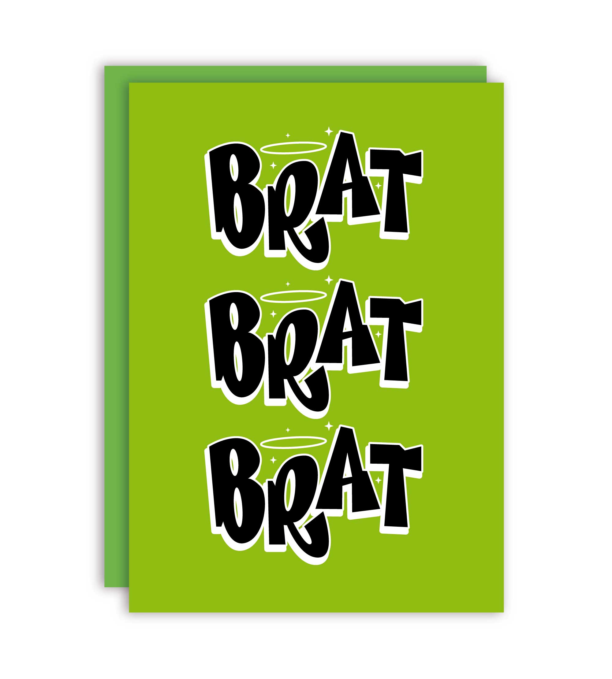 Brat Quote Charli xcx Greeting Card