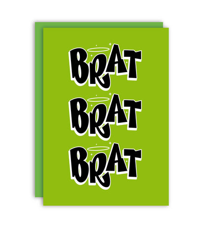Brat Quote Charli xcx Greeting Card