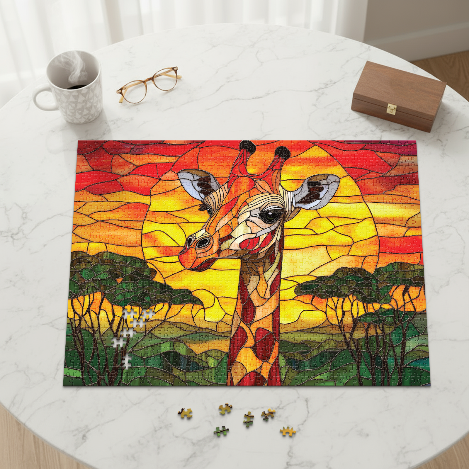 Sunset Giraffe Puzzle