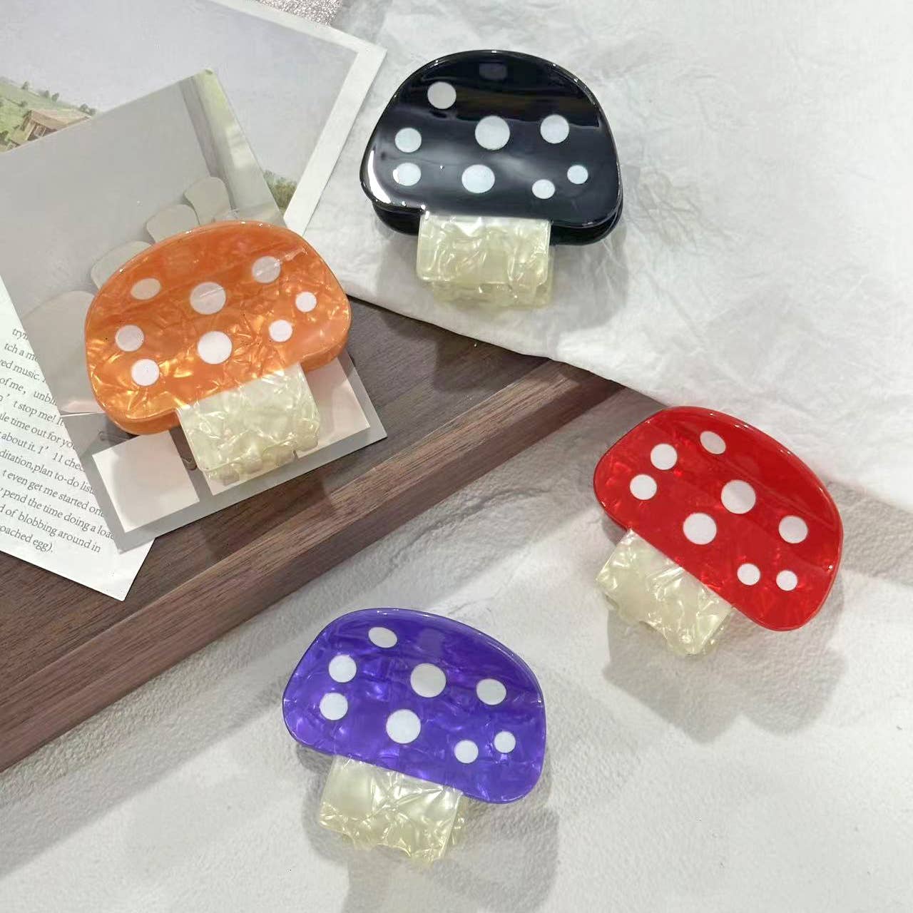 Mushroom Claw Clips