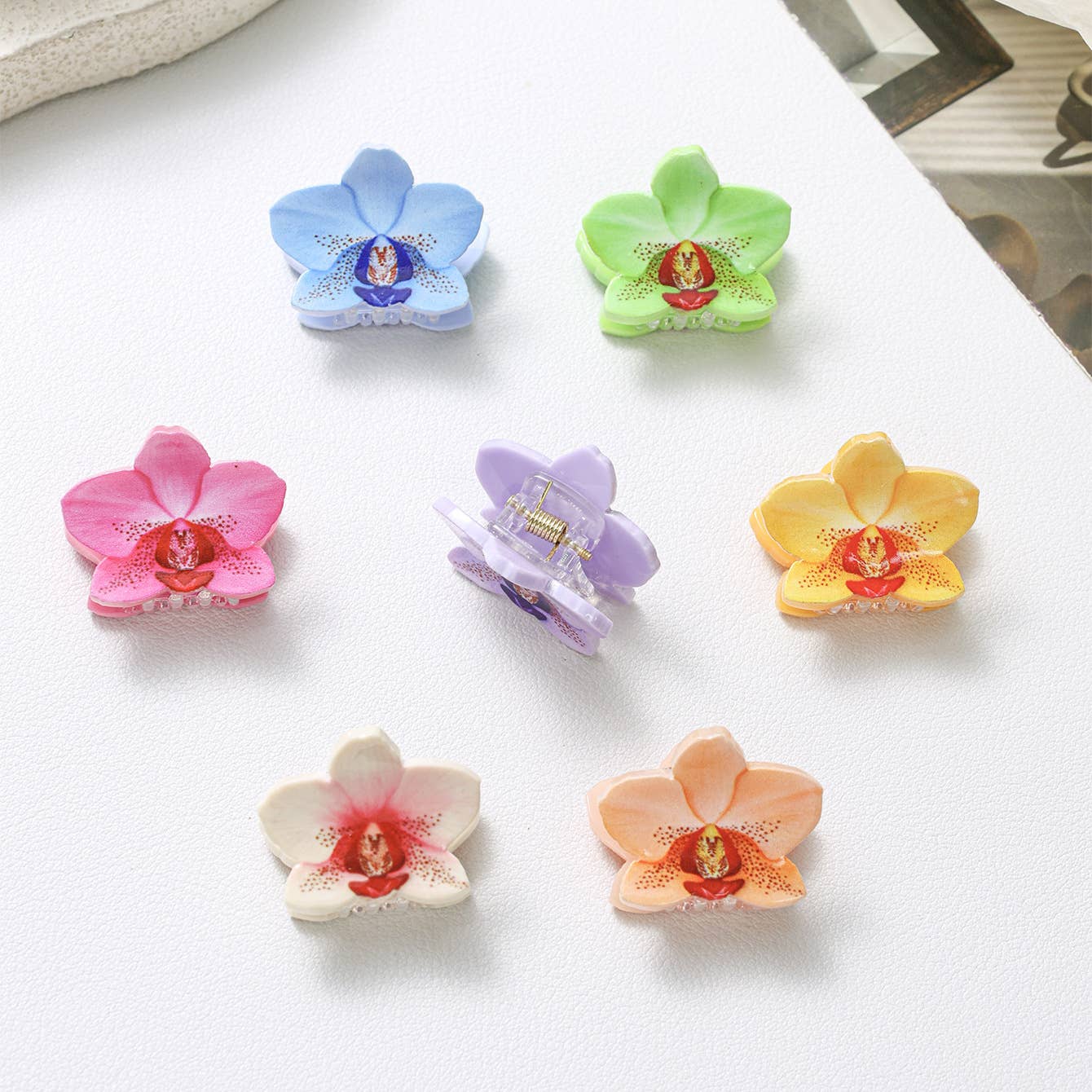 2-Pack Orchid Mini Claw Clips
