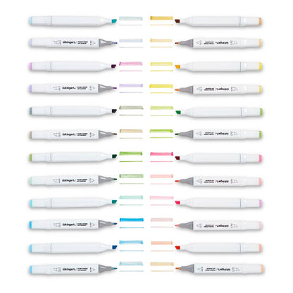 Double-Ended Alcohol Markers: Pastel