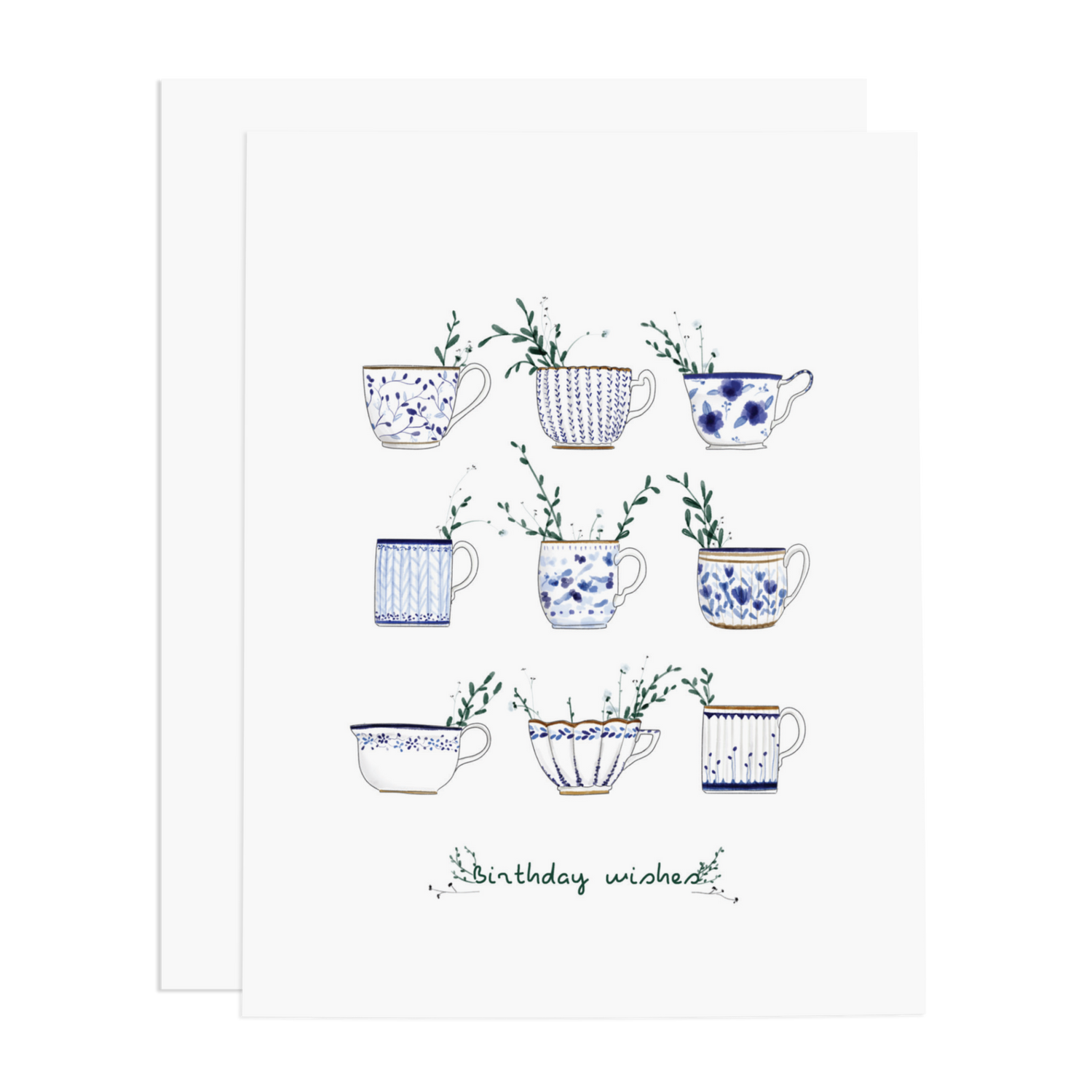 Birthday Wishes Tea Greeting Card