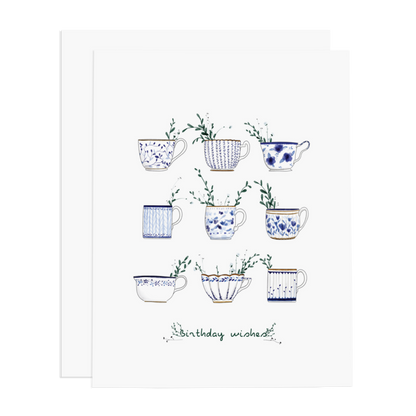 Birthday Wishes Tea Greeting Card