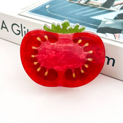 Tomato Slice Claw Clip