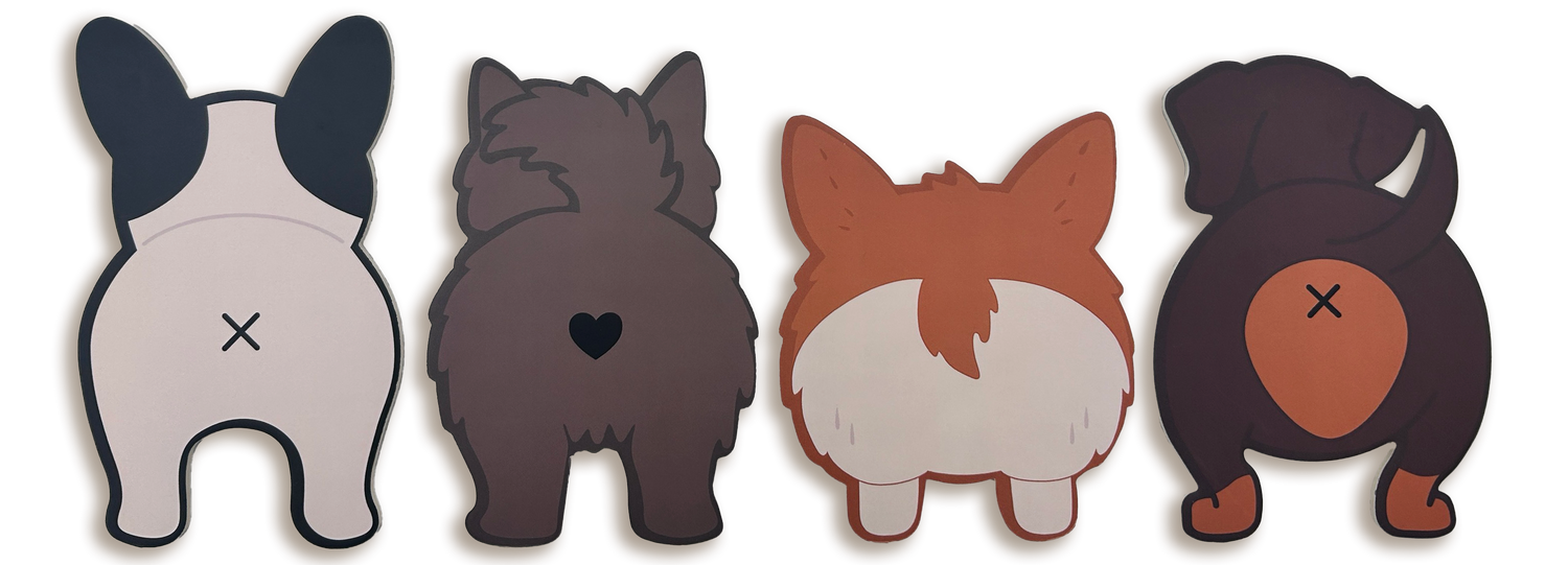 Dog Bum Coasters