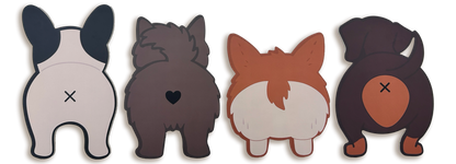 Dog Bum Coasters