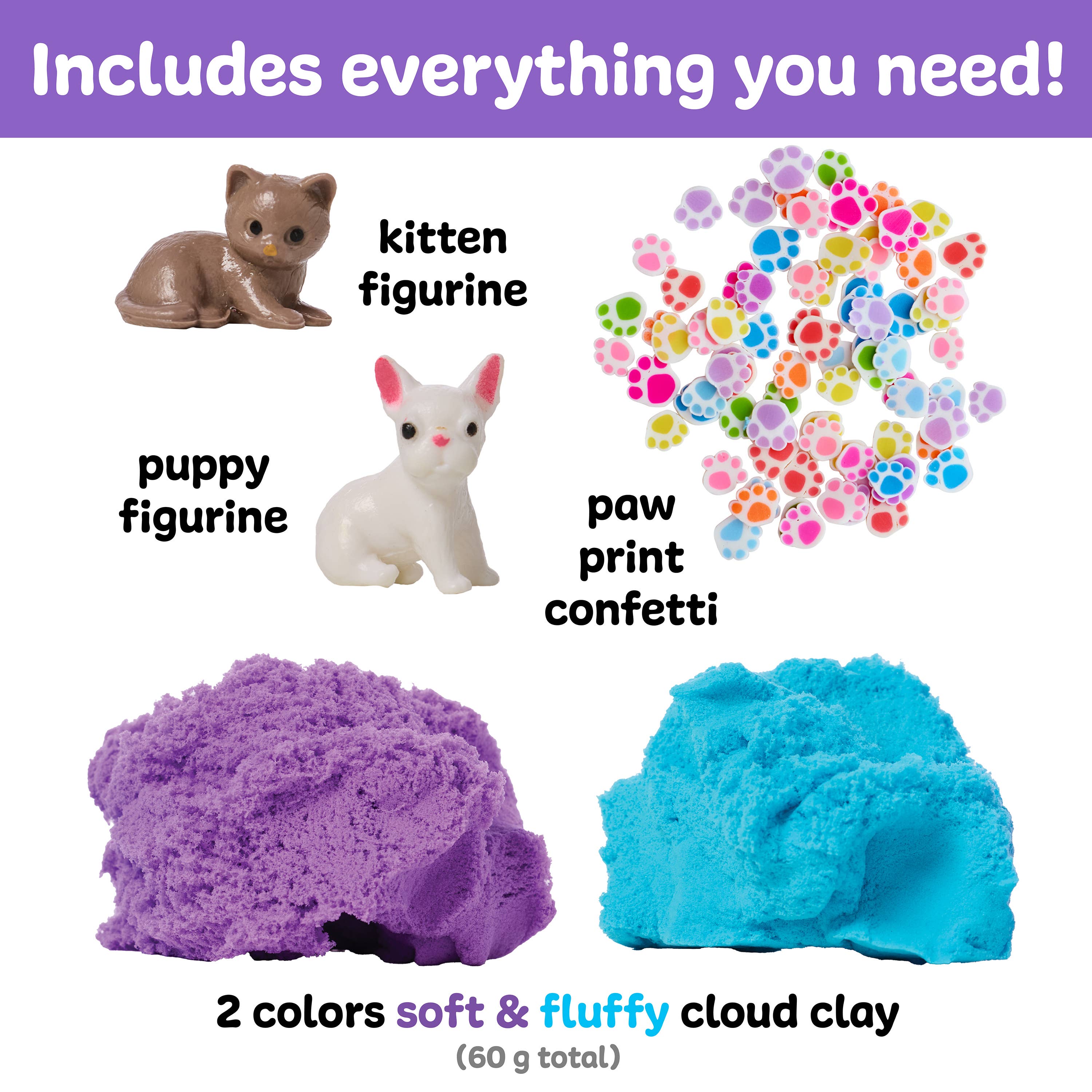 Sensory Cloud Clay: Pets Theme
