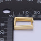 14K Gold Filled 15mm Square Minimalist Huggie Earrings