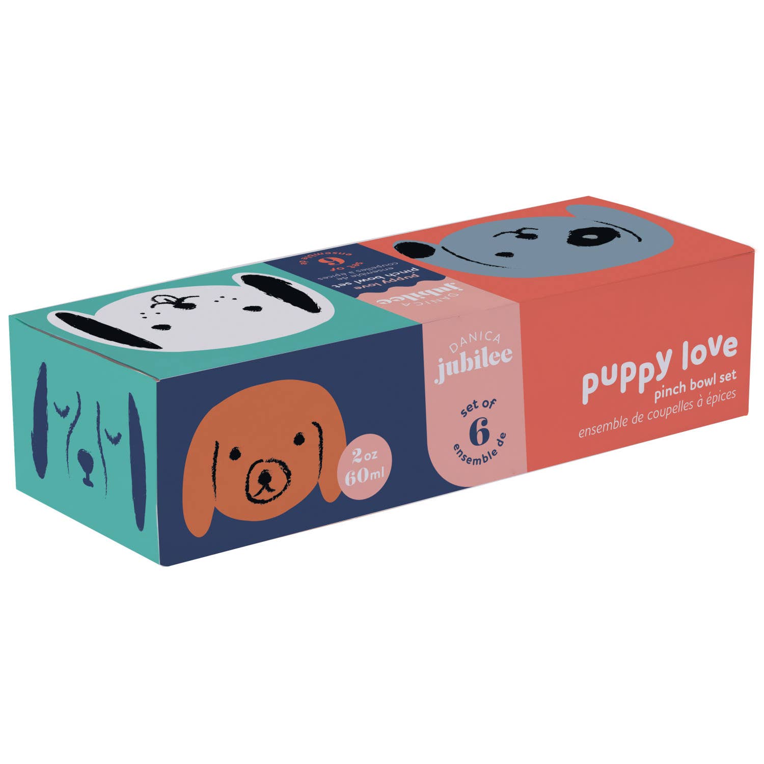 Puppy Love Shaped Pinch Bowl Assorted