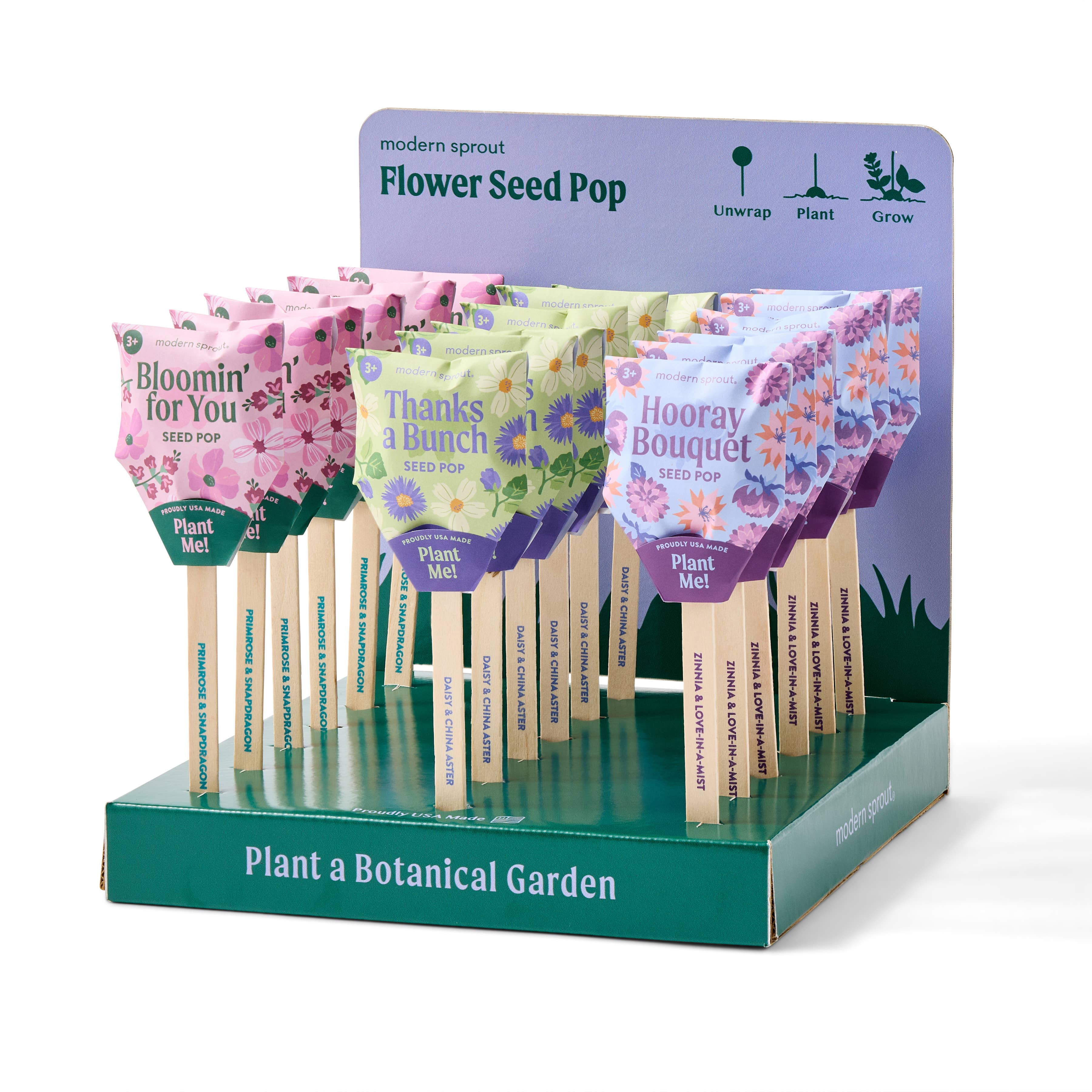 Assorted Flower Seed Pops