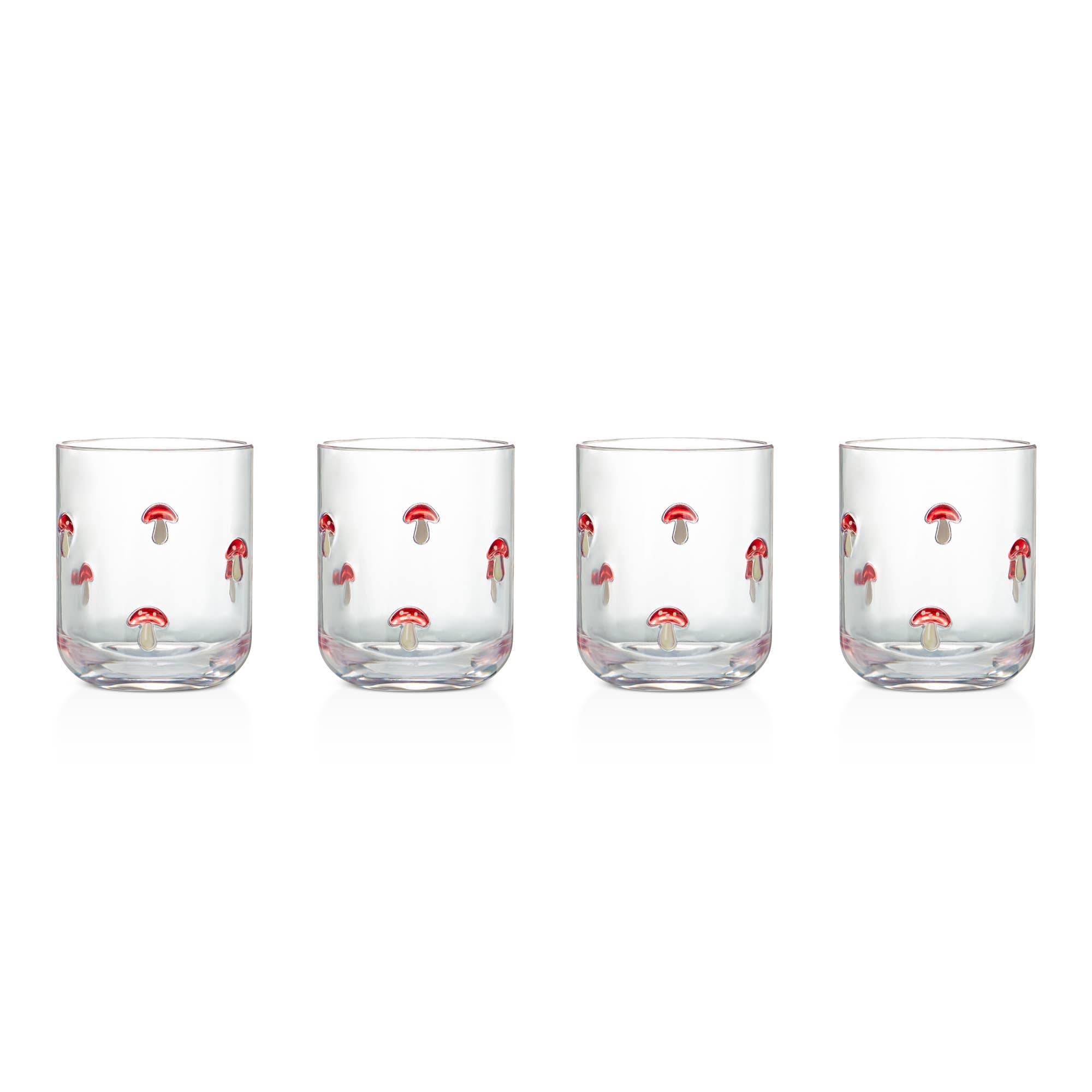 Embossed Tumbler - Red Mushroom
