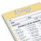 Apology Nifty Note Pad