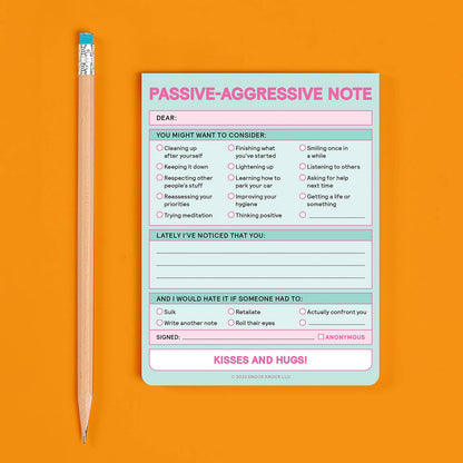 Passive Aggressive Nifty Note Pad