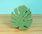 Monstera Leaf Plant Stand - Wood Plant Holder