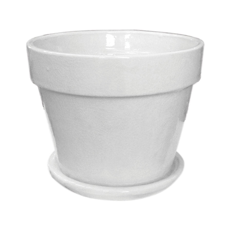 Floral Pot with Saucer