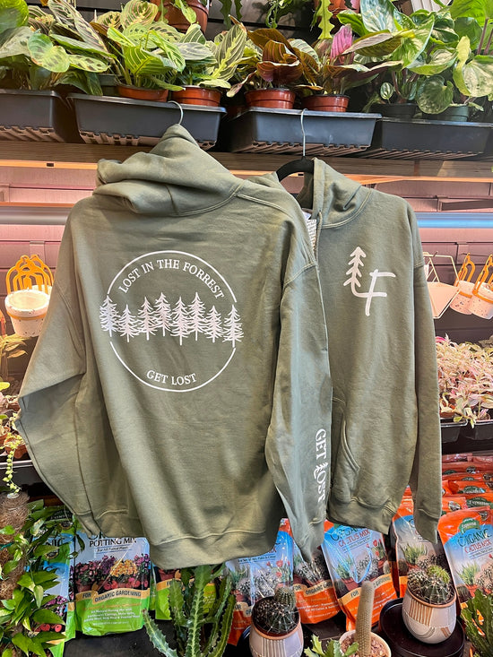 LF Circle Hoodie (White on Light Green)