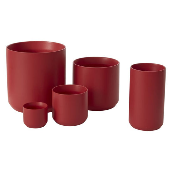 Round Red Pot